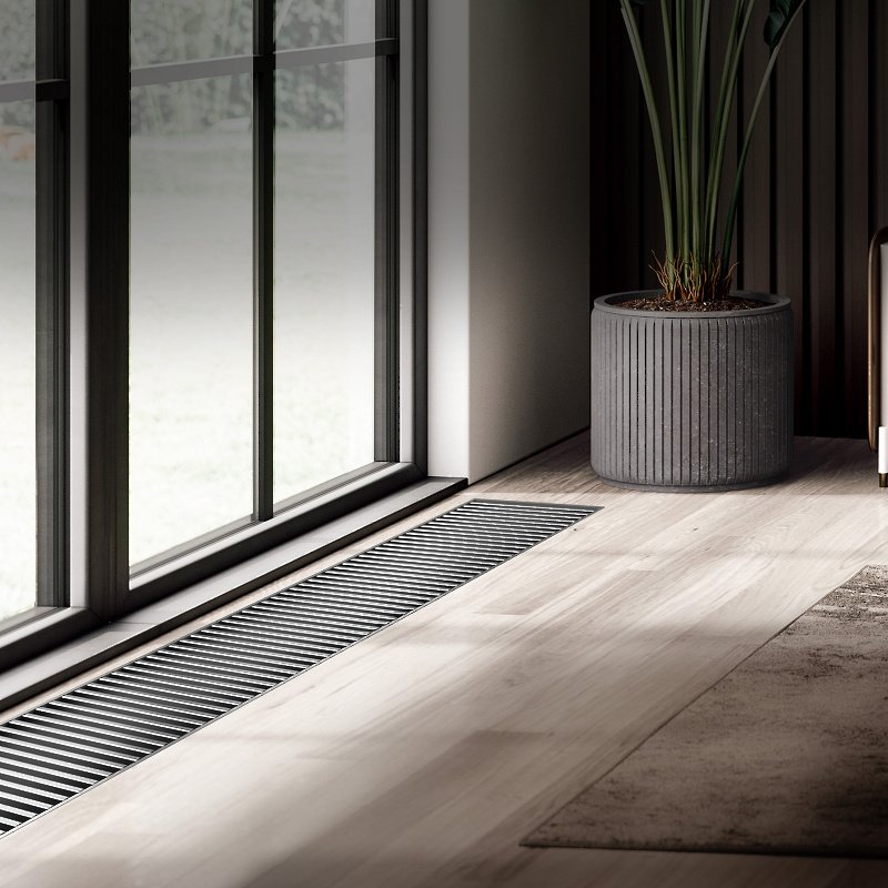 Внутрипольный конвектор Royal Thermo Atrium 110/250/1900-DG-U-NA