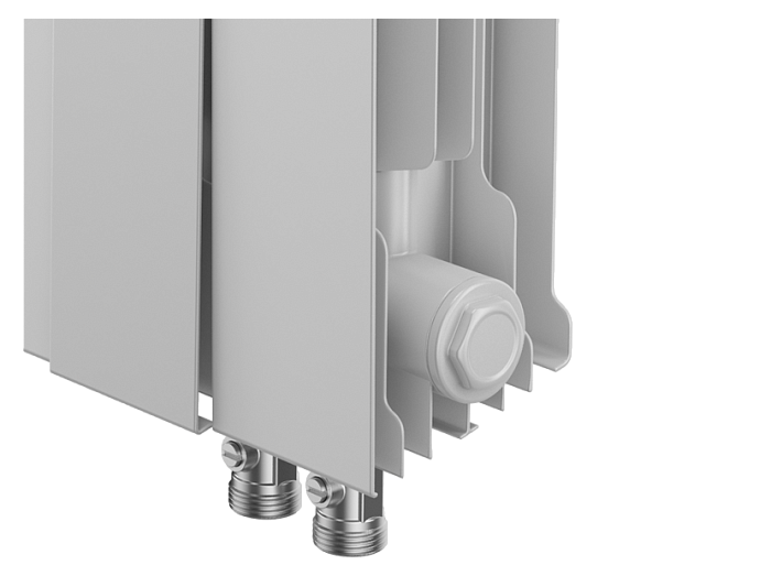 Биметаллический радиатор отопления Royal Thermo PianoForte 300 VDR80 10 секций Bianco Traffico